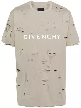 Футболка с вырезами Givenchy, бежевый