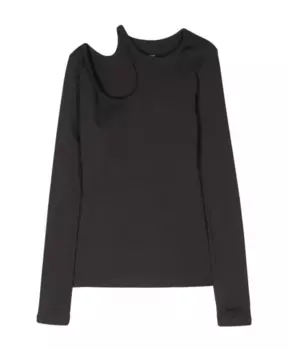 Футболка с вырезами Low Classic, черный