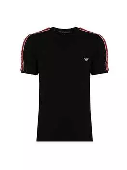 Футболка с вырезом для мужчин Emporio Armani, черный