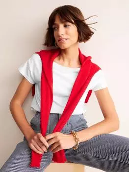 Футболка с вырезом лодочкой Boden, белый