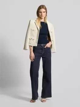 Футболка с вырезом лодочкой модель «DAMIRA» Lauren Ralph Lauren, темно-синий