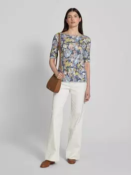 Футболка с вырезом лодочкой, модель «ДЖУДИ» Lauren Ralph Lauren, синий