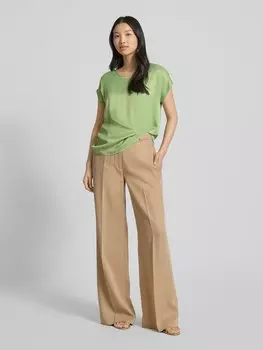 Футболка с вырезом-лодочкой More & More, зеленый