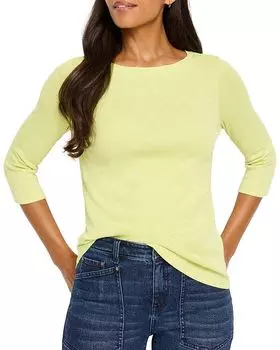 Футболка с вырезом лодочкой NZT BY NIC+ZOE, зеленый