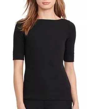 Футболка с вырезом лодочкой Ralph Lauren