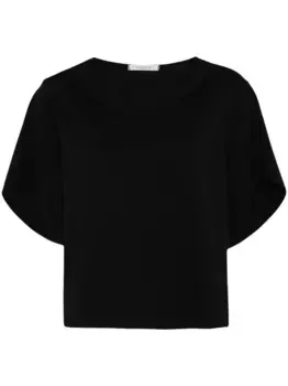 Футболка с вырезом лодочкой Transit, черный