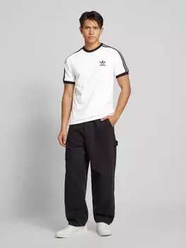 Футболка с вышитой этикеткой adidas Originals, белый