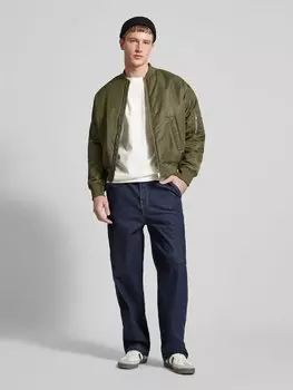 Футболка с вышитой этикеткой KARL KANI, кремовый