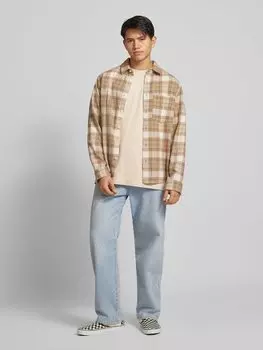 Футболка с вышитой этикеткой KARL KANI, песочный