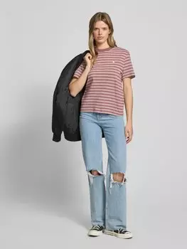 Футболка с вышитой этикеткой модель «Сидней» Carhartt Work In Progress, розовый