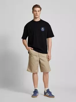 Футболка с вышитой этикеткой No Bystanders, черный