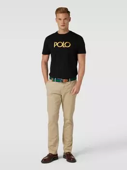 Футболка с вышитой этикеткой Polo Ralph Lauren, черный