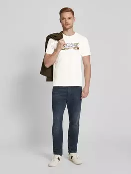 Футболка с вышитой этикеткой Polo Ralph Lauren, кремовый