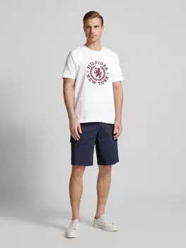 Футболка с вышитой этикеткой Tommy Hilfiger, белый