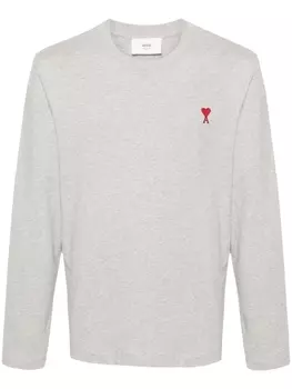 Футболка с вышитой монограммой Ami de Coeur AMI Paris