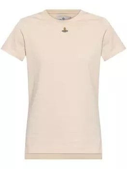 Футболка с вышитым изображением сферы от Vivienne Westwood, нейтральный