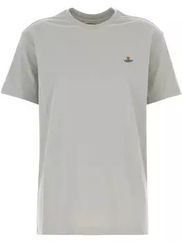 Футболка с вышитым изображением сферы от Vivienne Westwood, серый