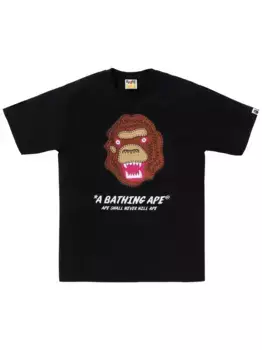 Футболка с вышитым логотипом A BATHING APE, черный