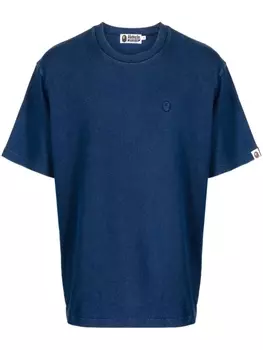 Футболка с вышитым логотипом A BATHING APE, синий