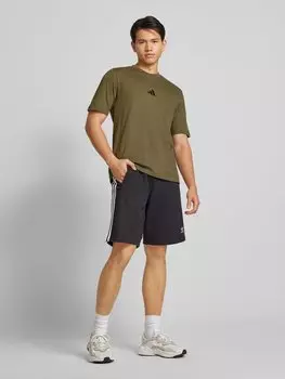 Футболка с вышитым логотипом ADIDAS SPORTSWEAR, оливковый