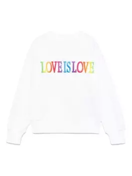 Футболка с вышитым логотипом Alberta Ferretti Kids, белый