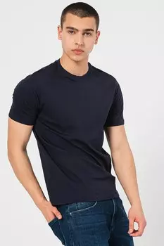 Футболка с вышитым логотипом Armani Exchange, синий