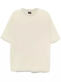 Футболка с вышитым логотипом Balenciaga, серый