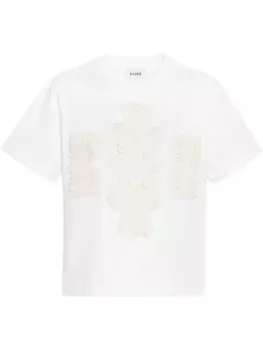 Футболка с вышитым логотипом Barrie, белый