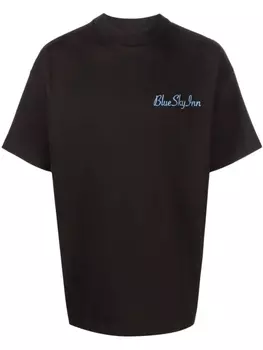 Футболка с вышитым логотипом BLUE SKY INN, черный