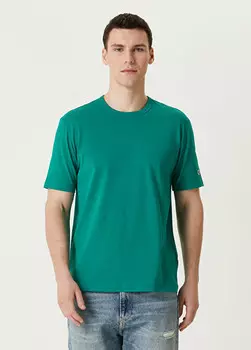 Футболка с вышитым логотипом Champion, зеленый