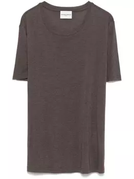 Футболка с вышитым логотипом Claudie Pierlot, коричневый