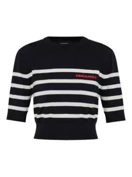 Футболка с вышитым логотипом DSQUARED2, черный