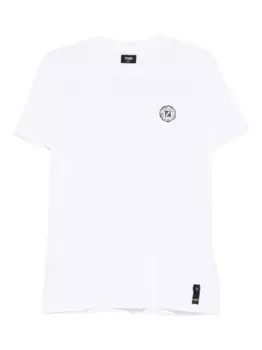 Футболка с вышитым логотипом FENDI, белый