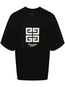 Футболка с вышитым логотипом Givenchy, черный