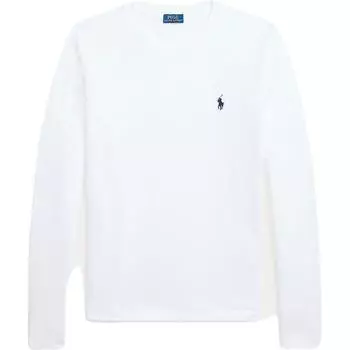 Футболка с вышитым логотипом и круглым вырезом Polo Ralph Lauren, белый