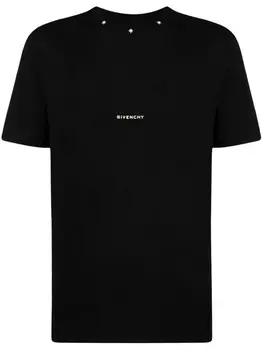 Футболка с вышитым логотипом и звездами Givenchy, черный