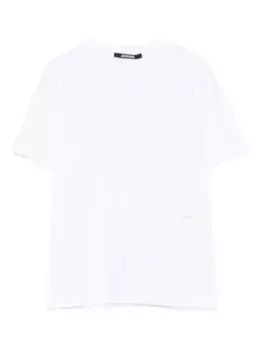 Футболка с вышитым логотипом JACQUEMUS, белый