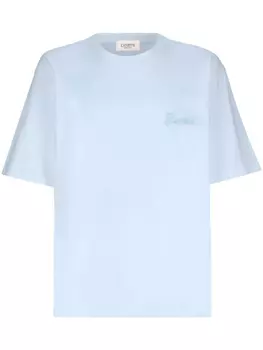 Футболка с вышитым логотипом Laneus, синий