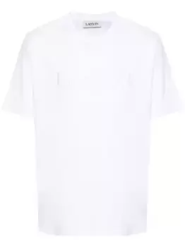 Футболка с вышитым логотипом Lanvin, белый
