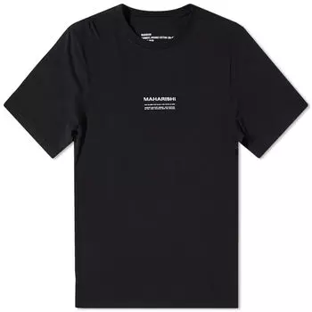 Футболка с вышитым логотипом Maharishi miltype, черный
