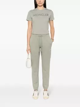 Футболка с вышитым логотипом Moncler, зеленый