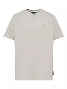 Футболка с вышитым логотипом Moose Knuckles, серый