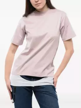 Футболка с вышитым логотипом OFF-WHITE, розовый