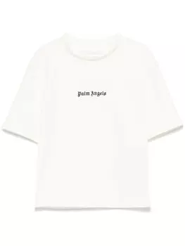 Футболка с вышитым логотипом Palm Angels, белый