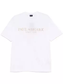 Футболка с вышитым логотипом Paul & Shark, белый