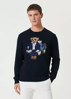 Футболка с вышитым логотипом Polo Ralph Lauren, бежевый