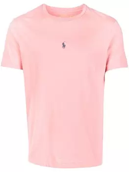 Футболка с вышитым логотипом Polo Ralph Lauren, розовый