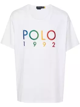 Футболка с вышитым логотипом Polo Ralph Lauren, белый