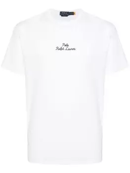 Футболка с вышитым логотипом Polo Ralph Lauren, белый