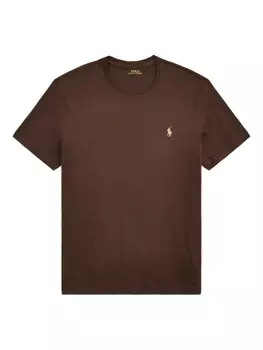 Футболка с вышитым логотипом Polo Ralph Lauren, коричневый